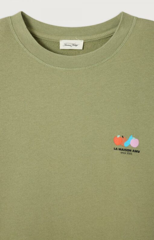 Alternative view of American Vintage ATU03DE26 sweat ml col rond rive