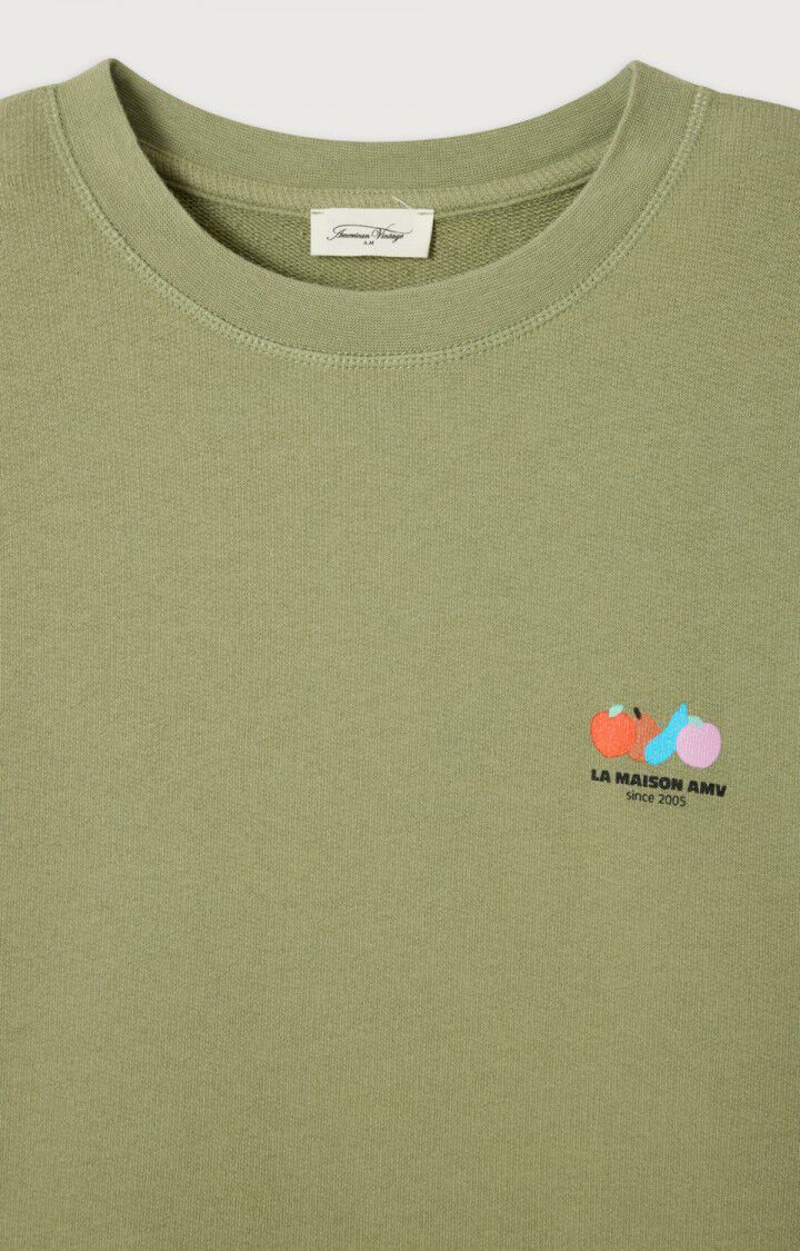 American Vintage ATU03DE26 sweat ml col rond rive - Afbeelding 2