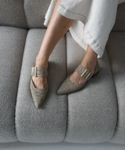 Alternative view of Babouche Binny-84 taupe/kum