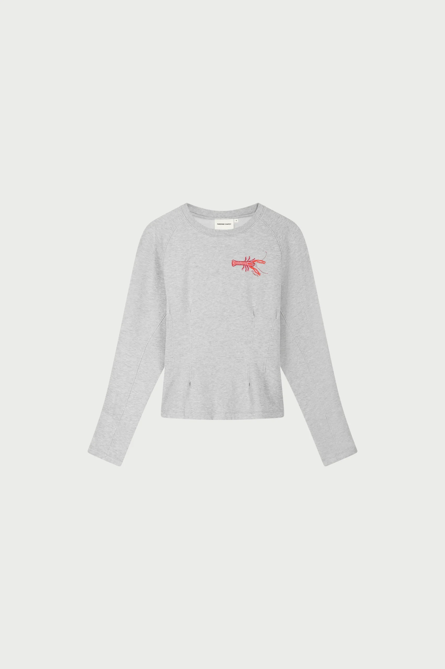 Fabienne Chapot Dhelia sweater mid grey melange - Afbeelding 2