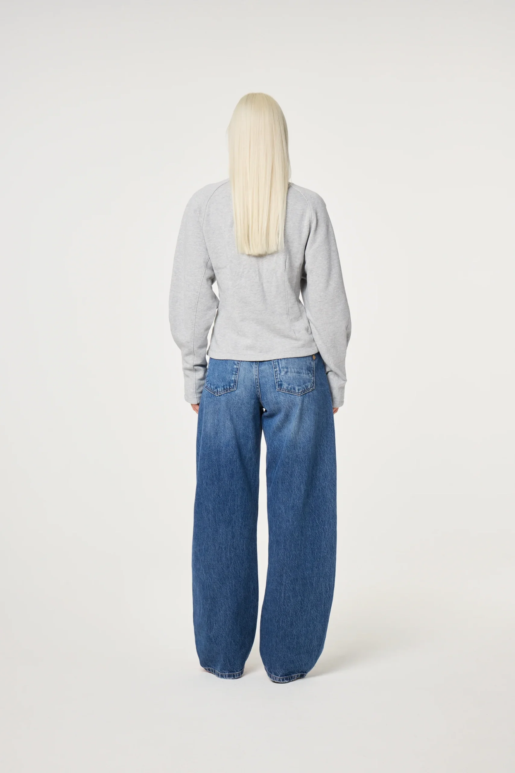 Fabienne Chapot Dhelia sweater mid grey melange - Afbeelding 4