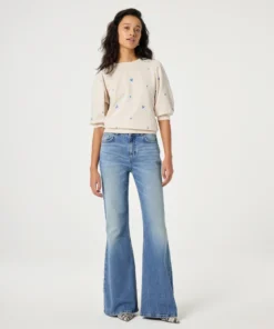 Fabienne Chapot Jana ss sweater oatmeal melange