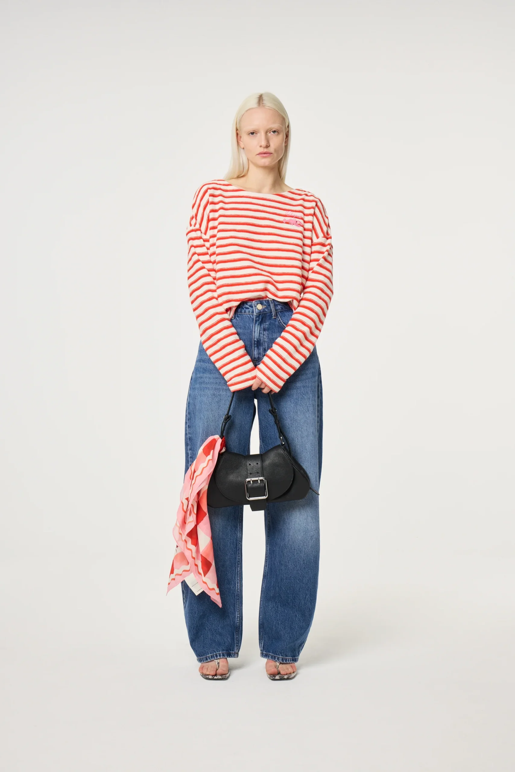 Fabienne Chapot Celina top cosy white/tangerine tango