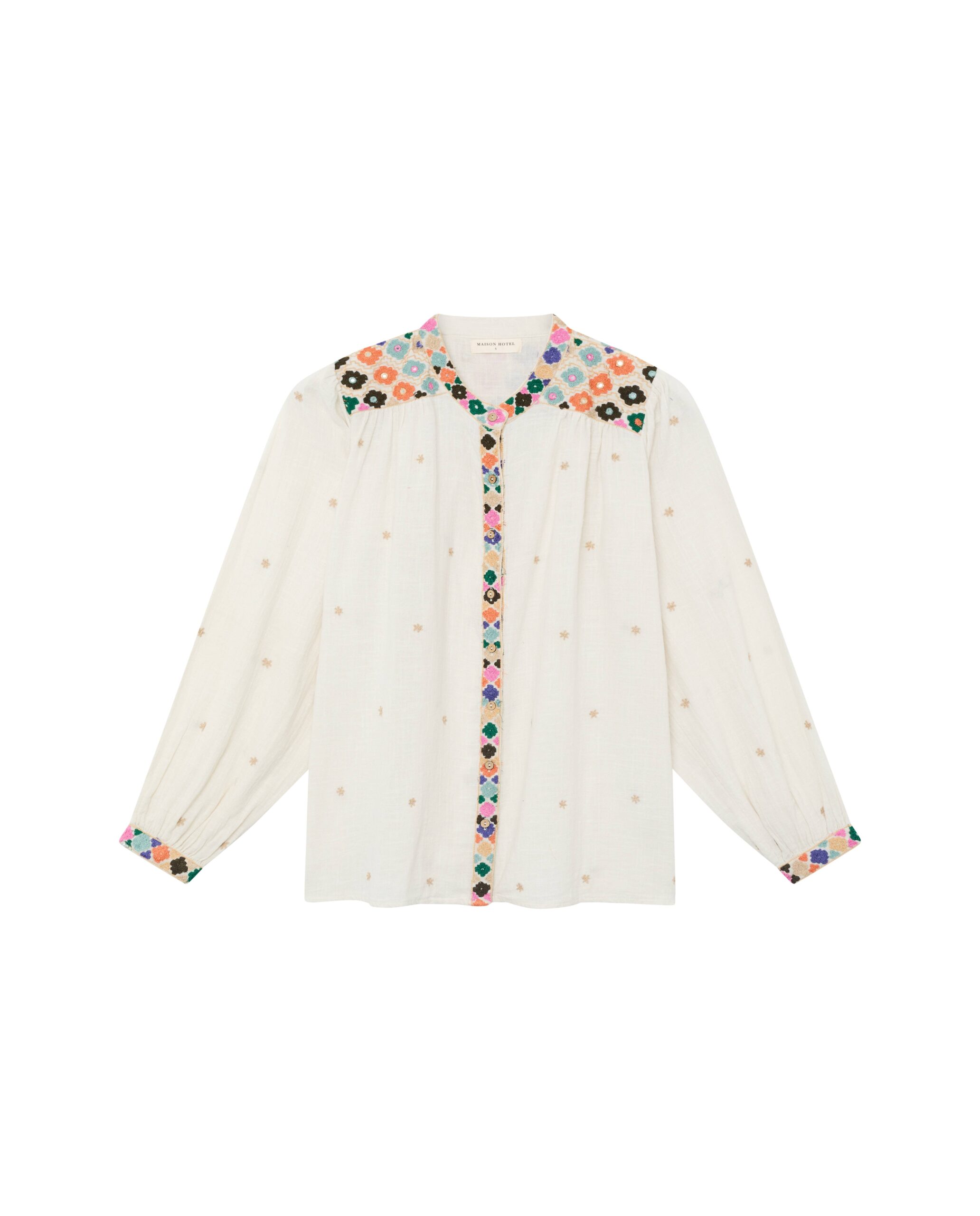 Maison Hotel blouse udaipur Cleo off white - Afbeelding 2