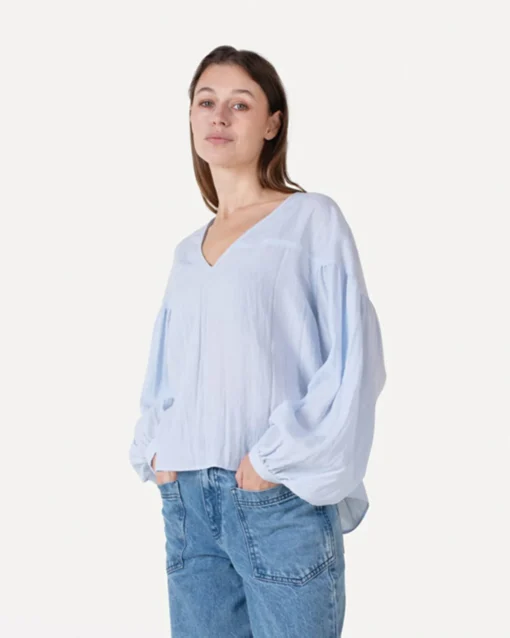 Another-Label Florence top light blue