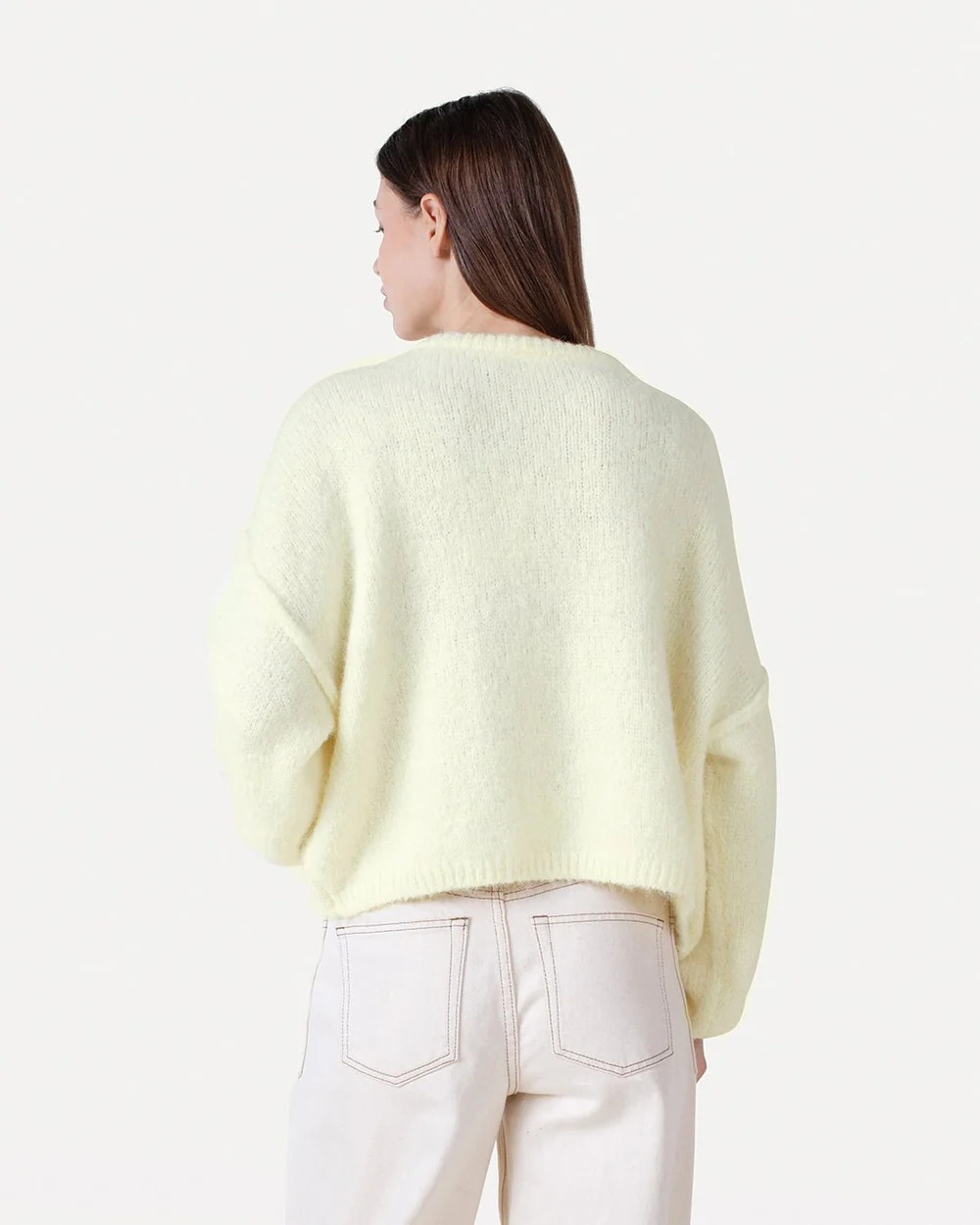 Another-Label Roxane knitted pull lemon grass - Afbeelding 3