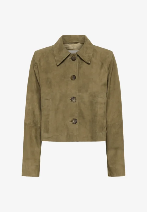 Alternative view of My Essential Wardrobe Petra suede jacket capers