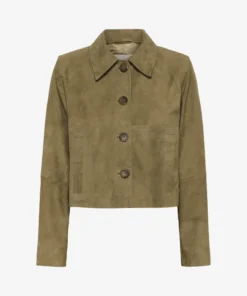 Alternative view of My Essential Wardrobe Petra suede jacket capers