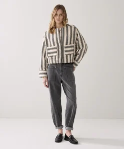 Summum 1s1277 Jacket stripe black-ivory