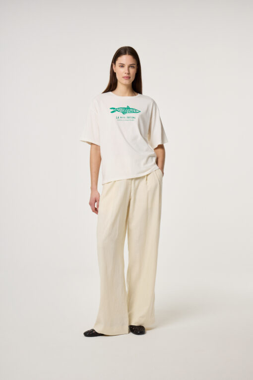 Fabienne Chapot Fay t-shirt cosy white/green