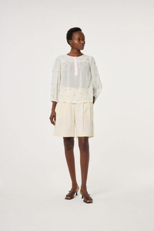 Fabienne Chapot Bindi top cosy white /green