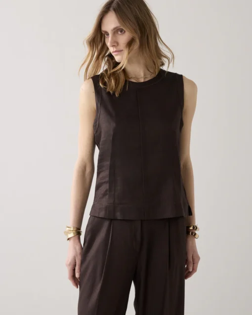 Alternative view of Summum 2s3065 Top linen blend coffee