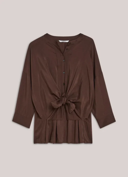 Alternative view of Summum 2s3403 Blouse viscose cotton coffee