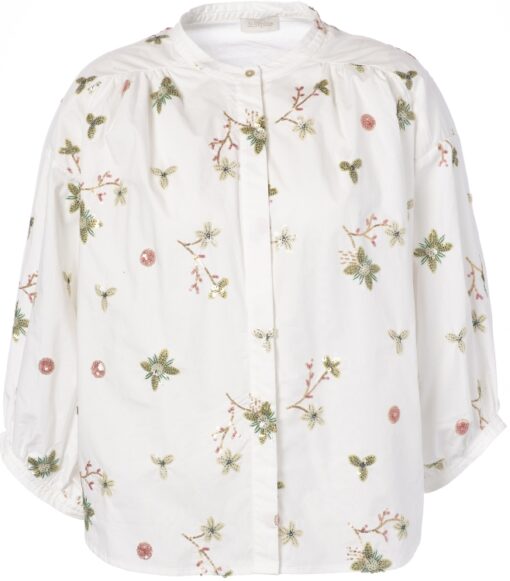 JcSophie Z26 Luna blouse red flower sequins