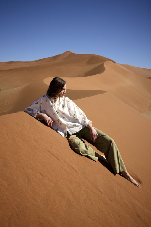 Alternative view of JcSophie Z26 Luna blouse red flower sequins