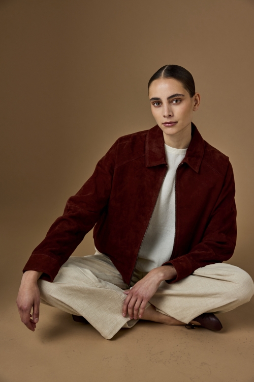 Alternative view of JcSophie Z26 Leyton jacket maroon