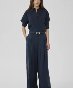 My Essential Wardrobe Mindy high wide pant dark sapphire long