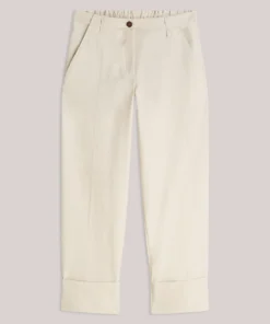 Alternative view of Summum 4s2950 Trousers cotton blend with approx 71cm inseam ivory