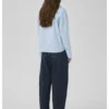My Essential Wardrobe Sunna Boxy Short shirt cashmere blue - Afbeelding 5