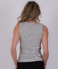 Alternative view of The Clothed Felize top black-offwhite