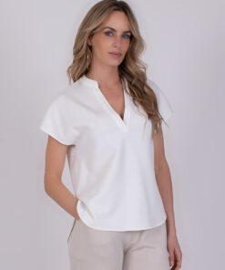 Alternative view of The Clothed Laval top off white