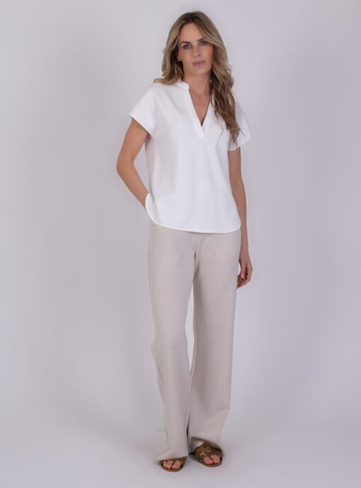The Clothed Laval top off white
