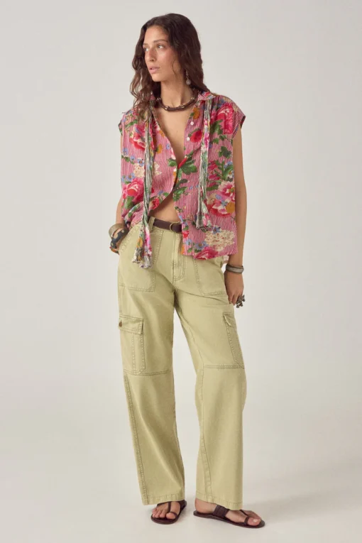 Maison Hotel sleeveless blouse Bolton soul lucas rouge