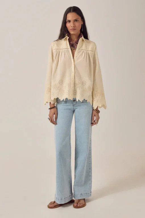 Maison Hotel blouse daybloom Arbind ivory