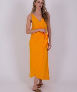 The Clothed Marlow dress spectra orange