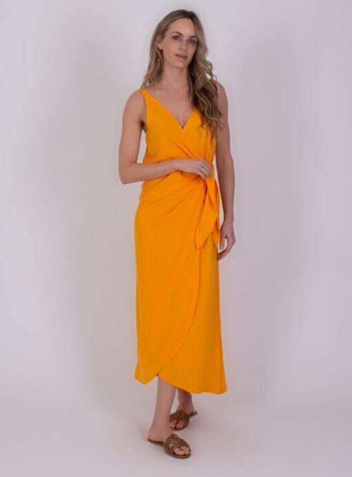 The Clothed Marlow dress spectra orange