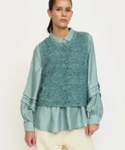 Soft Rebels Z26 Alliy vest knit 226-201 abyss melange