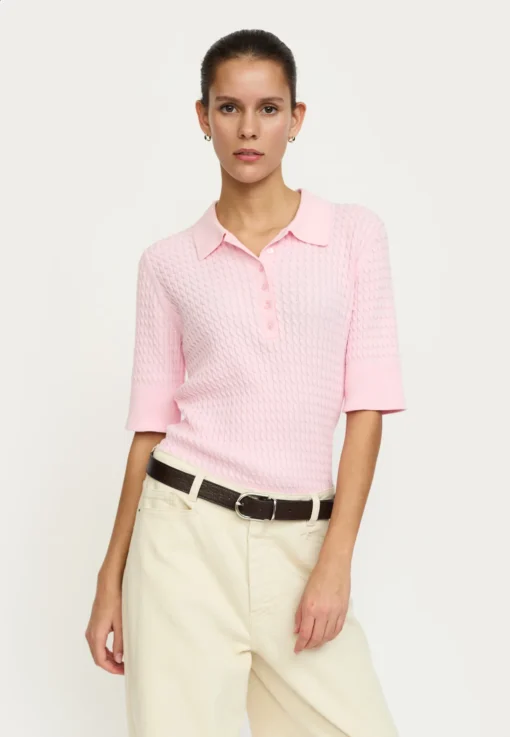 Soft Rebels Z26 Beth polo knit 226-202 bleached mauve