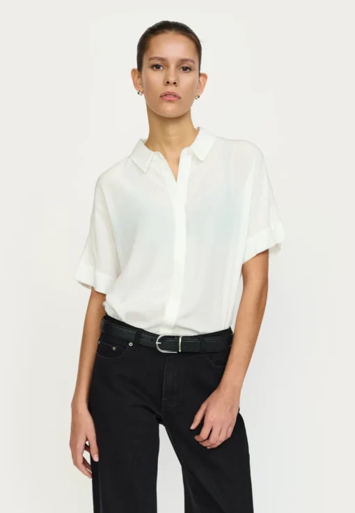 Soft Rebels Z26 Freedom ss shirt 321-747 snow white