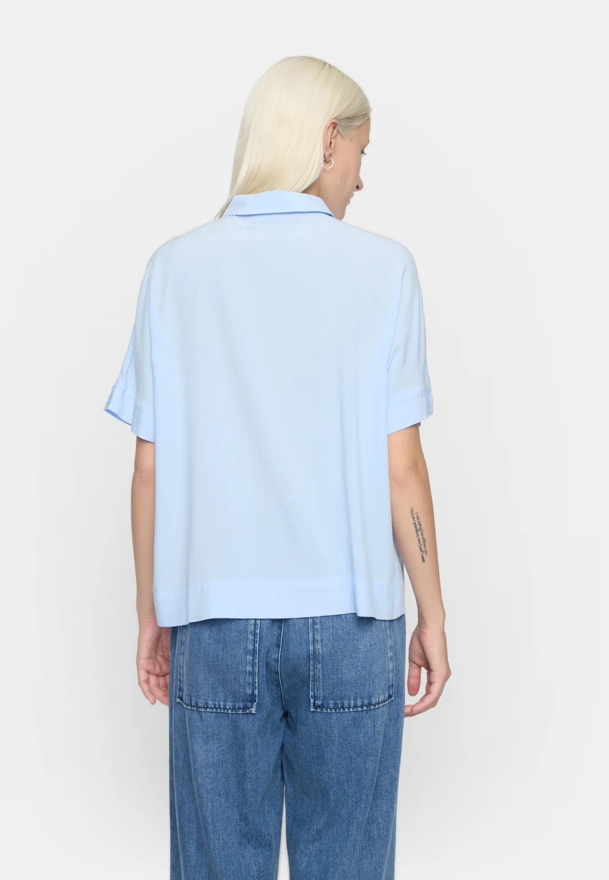 Soft Rebels Z26 Freedom ss shirt 321-747 cashmere blue - Afbeelding 5