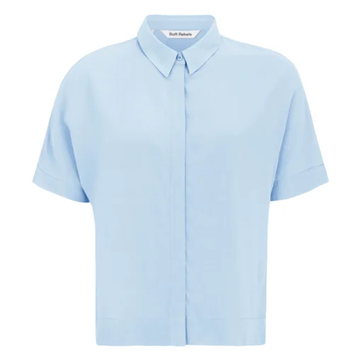 Alternative view of Soft Rebels Z26 Freedom ss shirt 321-747 cashmere blue