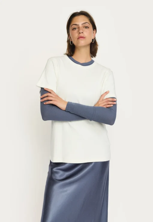 Soft Rebels Z26 Hella t-shirt 122-300-1 snow white