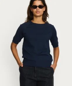 Soft Rebels Z26 Marla o-neck knit 320-200 total eclipse