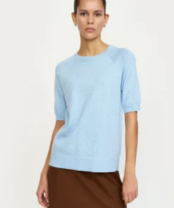 Soft Rebels Z26 Marla o-neck knit 320-200 windsurfer melange