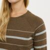 SRMarla SS Striped knit Knitwear SR226 211 994 Sepia 1 1800x1800