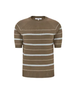 Alternative view of Soft Rebels Z26 Marla ss striped knit 226-211 sepia