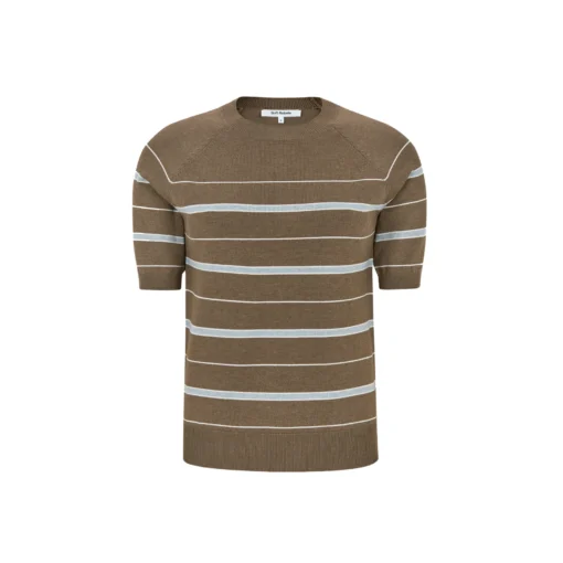 Alternative view of Soft Rebels Z26 Marla ss striped knit 226-211 sepia