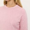 SRMarla ss O neck knit Knitwear SR320 200 196 Bleached Mauve Melange 29 1800x1800