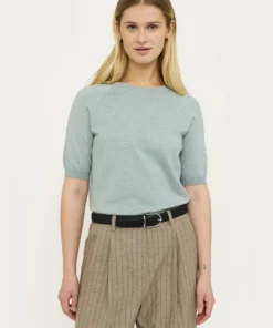 Soft Rebels Z26 Marla ss o-neck knit 320-200-1 abyss melange