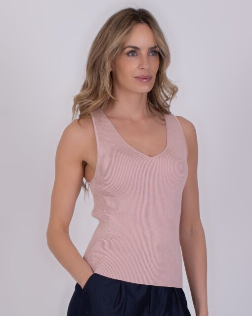 Alternative view of The Clothed Serres knit old pink