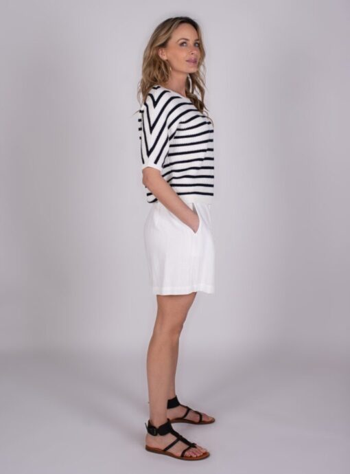 The Clothed Patna shorts off white