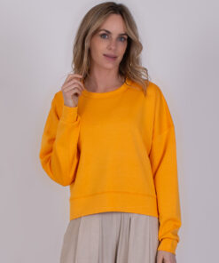 Alternative view of The Clothed York sweater spectra orange