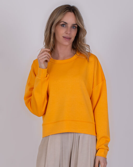 Alternative view of The Clothed York sweater spectra orange
