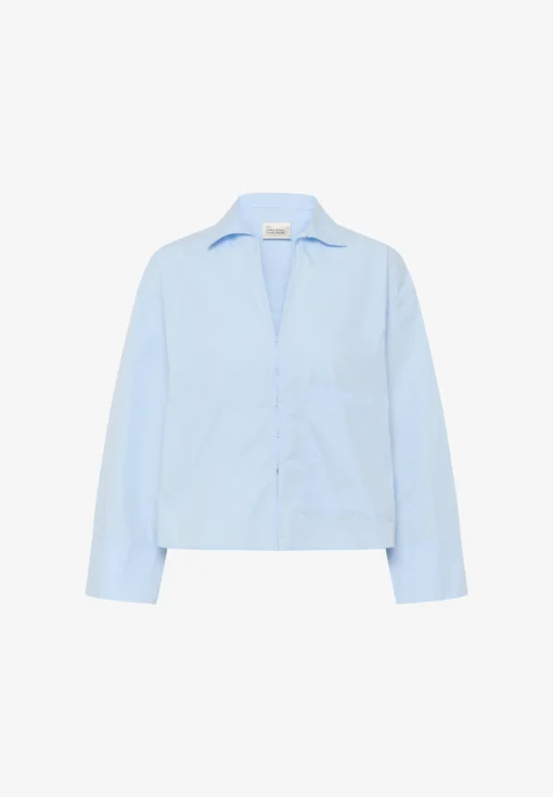 Alternative view of My Essential Wardrobe Sunna Boxy Short shirt cashmere blue