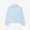 My Essential Wardrobe Sunna Boxy Short shirt cashmere blue - Afbeelding 2