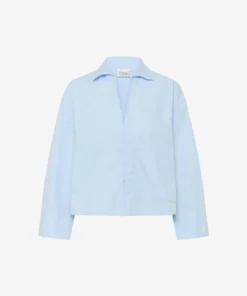 Alternative view of My Essential Wardrobe Sunna Boxy Short shirt cashmere blue